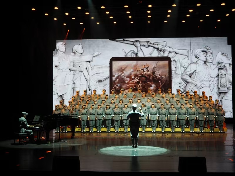 《壮怀激烈》专题音乐会现场。罗新欣摄